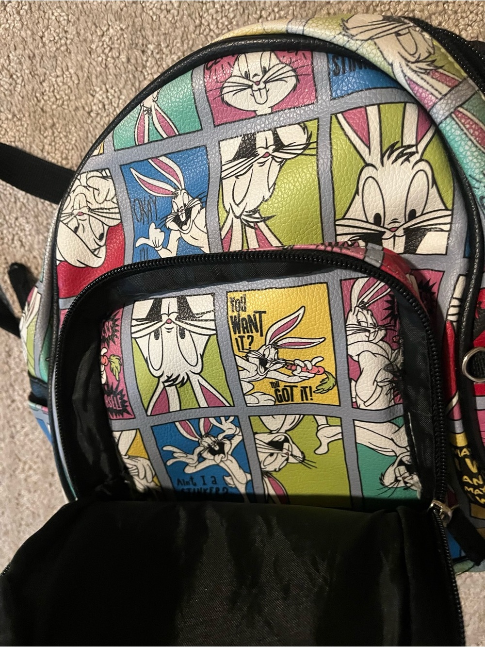 Bugs Bunny Comic-Print Mini Backpack – Multicolor - Picture 5 of 6